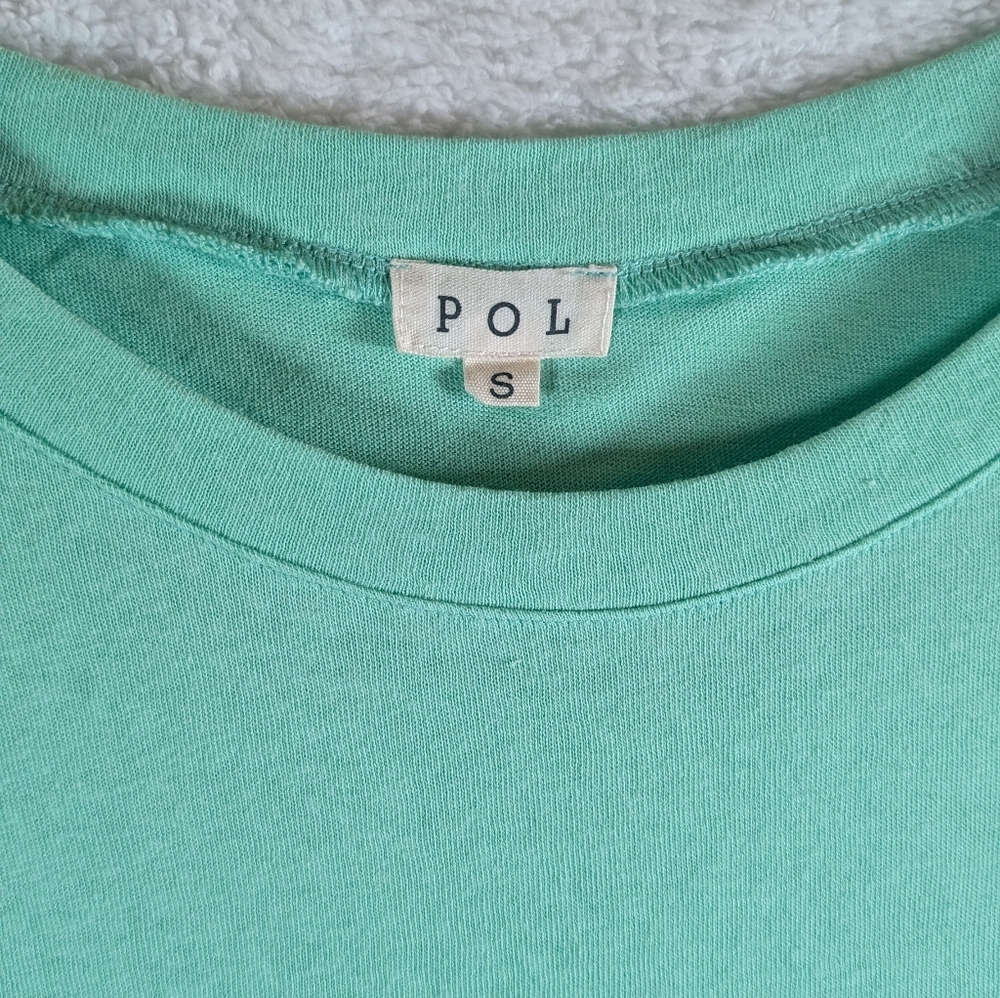 NEW POL- Mint Green and Cream Women's Top - Picture 6 of 9